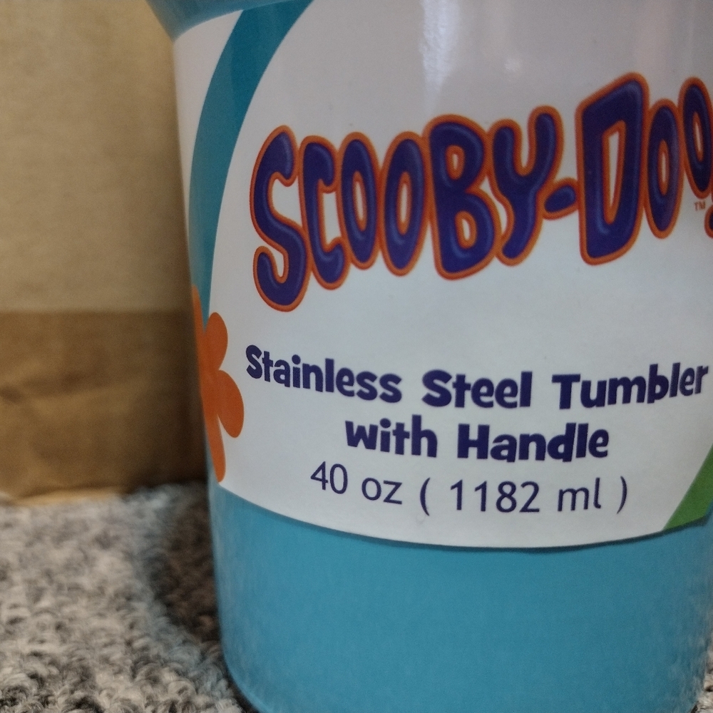 Scooby-Doo & The Gang Mystery Machine Stainless Steel Tumbler With Handle 40 FL - Picture 2 of 4